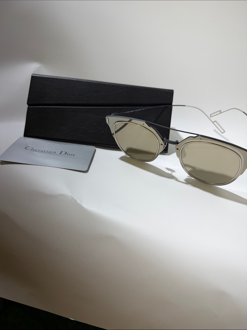 Dior Rimless Men's Glasses in Black and Silver - Picture 3 of 6